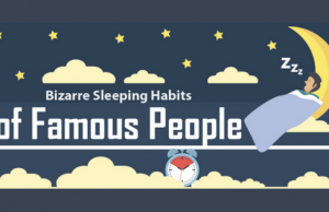 Bizarre Sleeping Habits of 61 Famous People (Infographic) sleeping habits